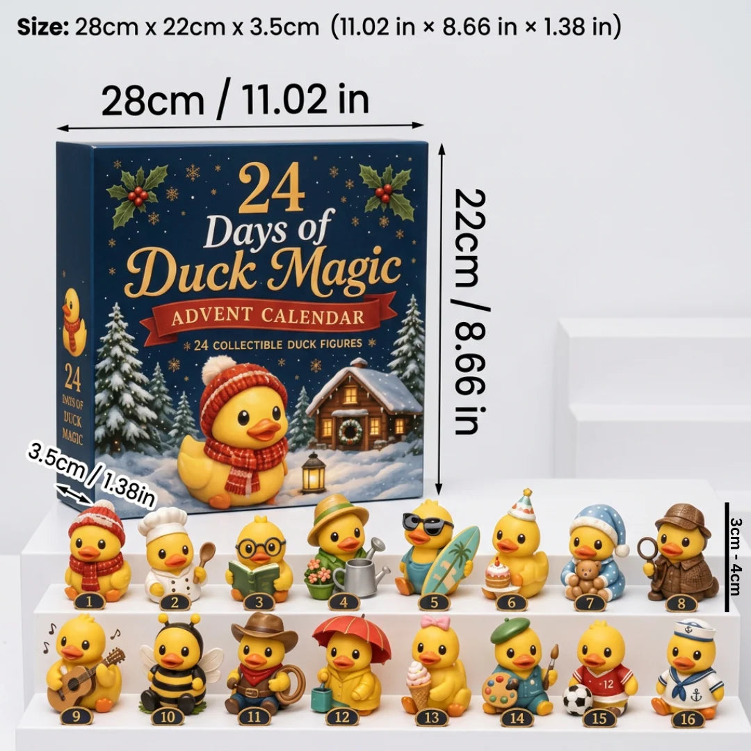 Advent Calendar Duck Mini Figurines Set of 24