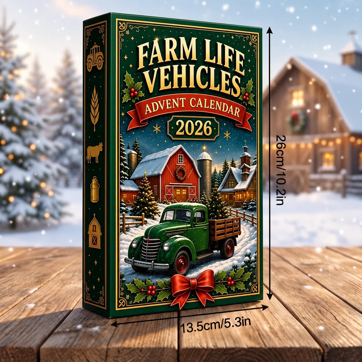 Advent Calendar Farm Vehicle Toys 24-Day Countdown