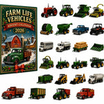 Advent Calendar Farm Vehicle Toys 24-Day Countdown