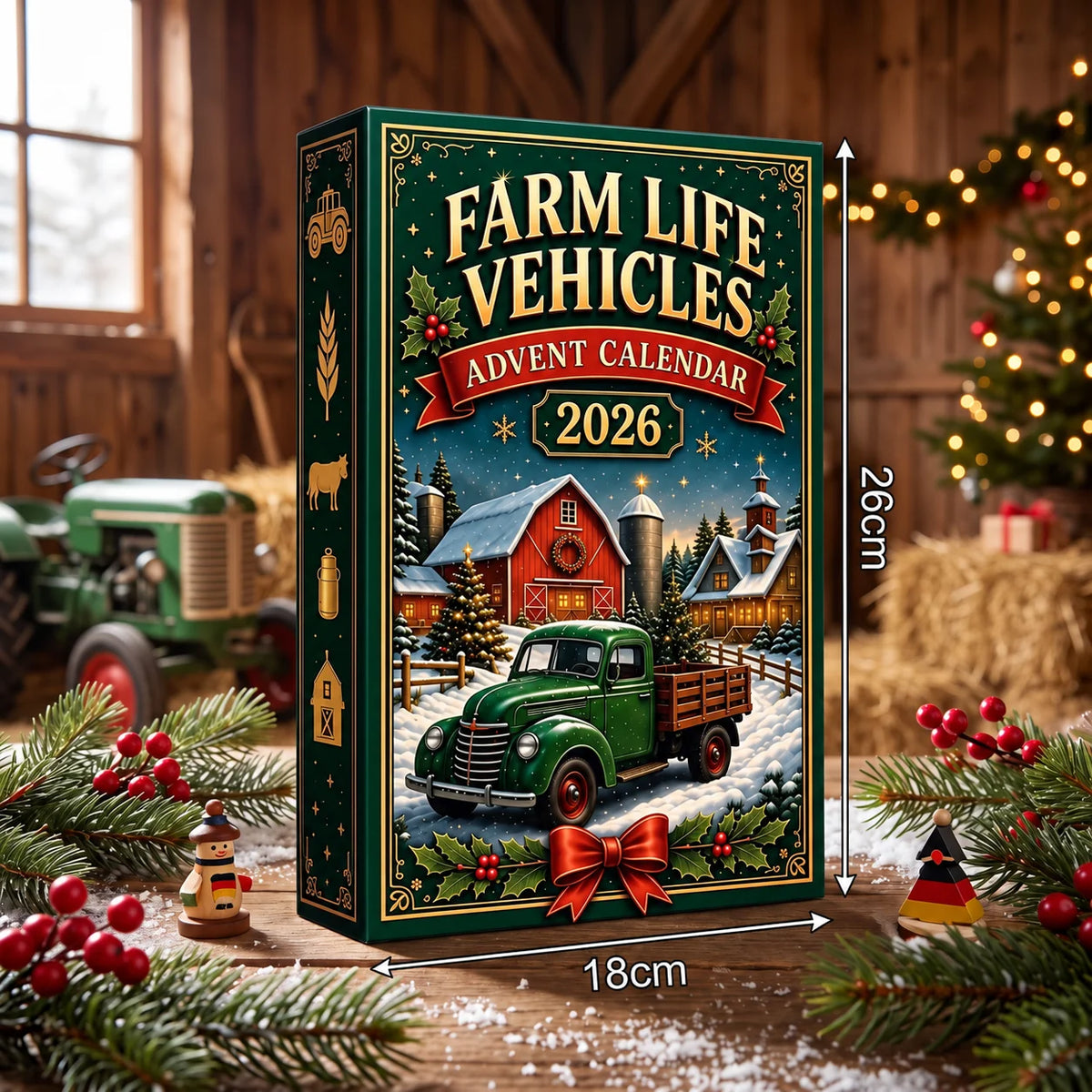 Advent Calendar Farm Vehicles 24-Day Countdown