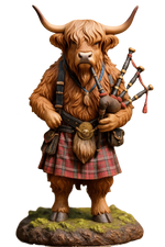 Advent Calendar Highland Cow 24 Resin Figurines