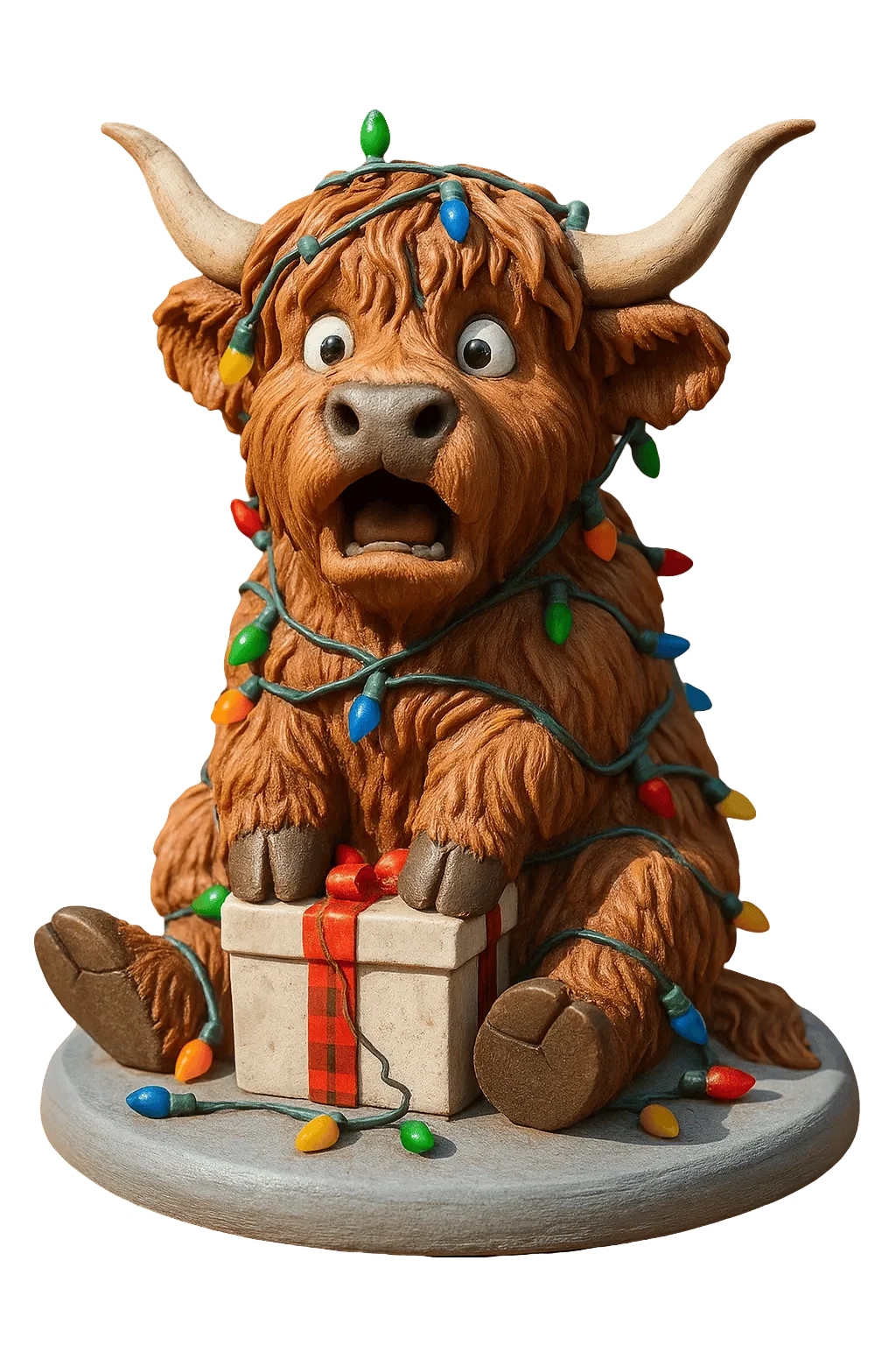 Advent Calendar Highland Cow 24 Resin Figurines