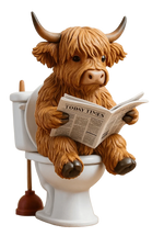 Advent Calendar Highland Cow 24 Resin Figurines