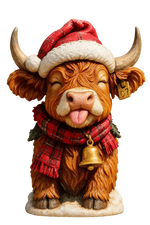 Advent Calendar Highland Cow 24 Resin Figurines