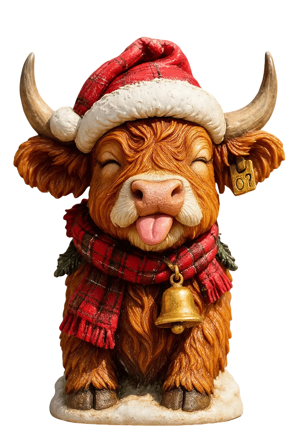 Advent Calendar Highland Cow 24 Resin Figurines