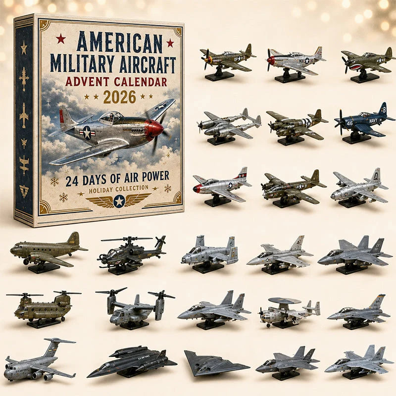 Advent Calendar Military Aircraft 24 Miniature Models