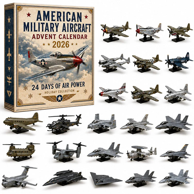 Advent Calendar Military Aircraft 24 Miniature Models
