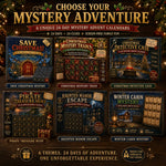 Advent Calendar Mystery Puzzle 24 Daily Clues Screen-Free