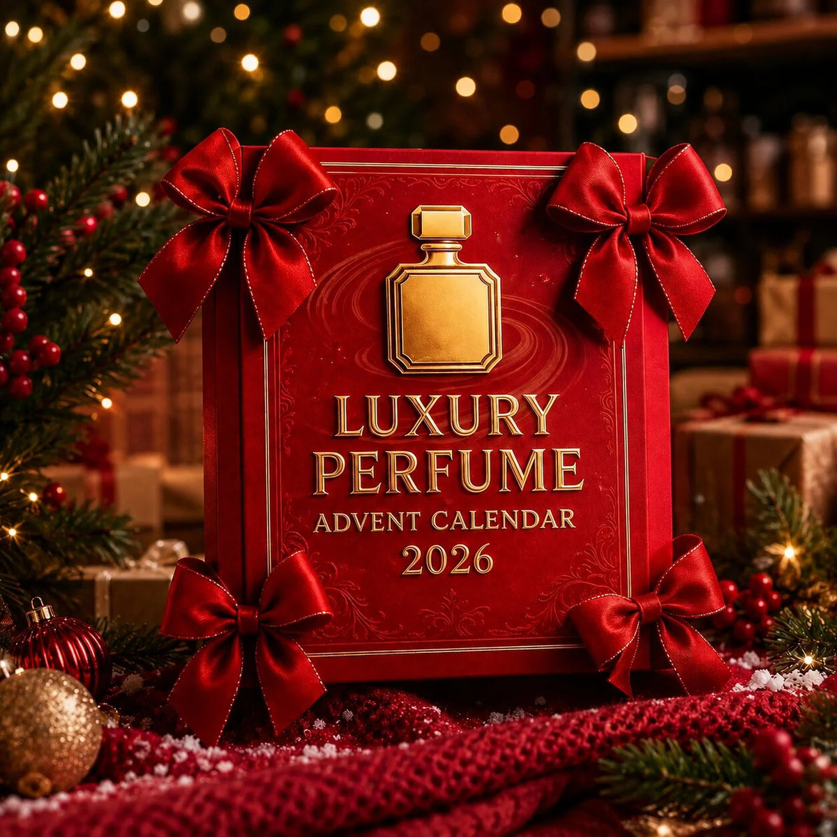 Advent Calendar Perfume-Themed 24-Day Countdown With Bottle Designs