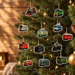 Advent Calendar Railway Ornaments Set of 24