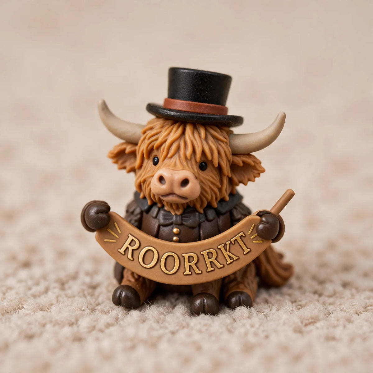 Advent Calendar Scottish Highland Cow Figures 24-Piece Set