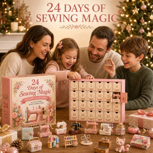 Advent Calendar Sewing-Themed 24 Miniatures