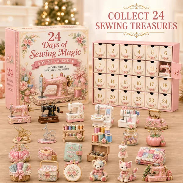 Advent Calendar Sewing-Themed 24 Miniatures