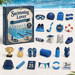 Advent Calendar Swimming-Themed 24 Acrylic Ornaments