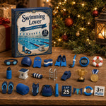 Advent Calendar Swimming-Themed 24 Acrylic Ornaments