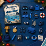 Advent Calendar Swimming-Themed 24 Acrylic Ornaments