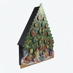 Advent Calendar Wooden 24 Numbered Doors Lights & Music
