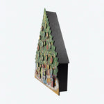Advent Calendar Wooden 24 Numbered Doors Lights & Music