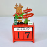 Advent Calendar Wooden Snowman 24 Compartments