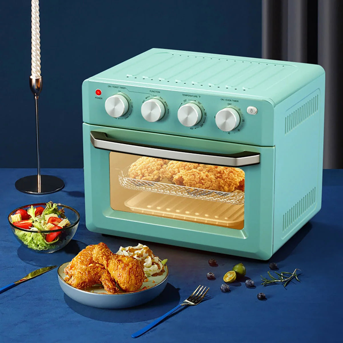 Air Fryer Toaster Oven 7-In-1 19-Quart Capacity Oil-Free Convection