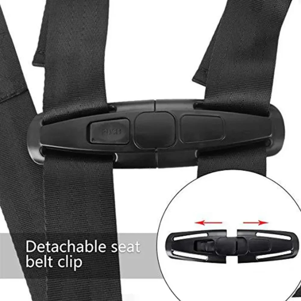 Airplane Safety Harness Adjustable Straps Foldable Design