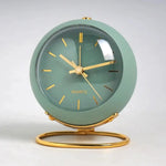 Alarm Clock Analog Dial Night Light Quartz Movement