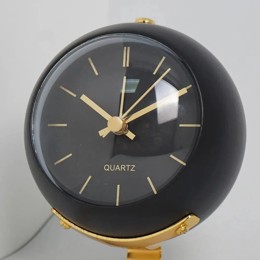 Alarm Clock Analog Dial Night Light Quartz Movement