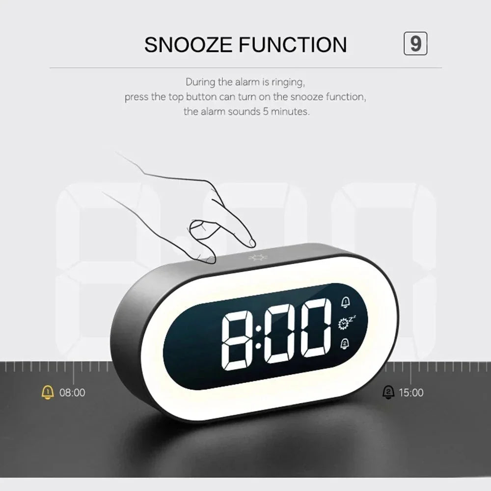 Alarm Clock Sunrise Simulation Nature Sounds USB-C Rechargeable