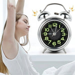 Alarm Clock Twin-Bell Extra-Loud Silent Quartz Movement