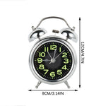 Alarm Clock Twin-Bell Extra-Loud Silent Quartz Movement