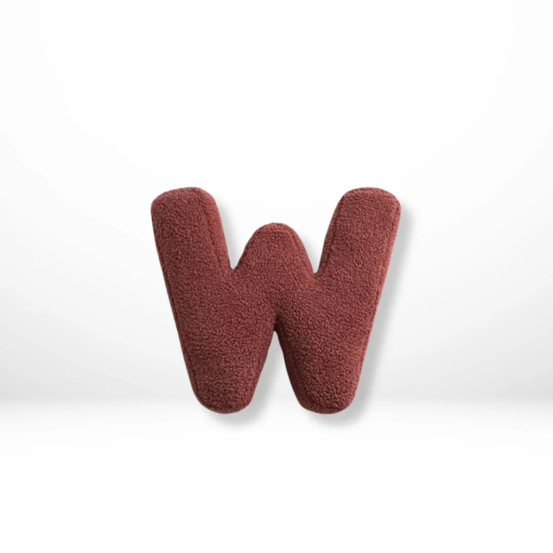Alphabet Letter Pillow Soft Velvet Personalized Decor