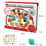 Alphabet Puzzle Wooden Animal-Shaped Letters Set of 26
