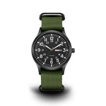 Analog Watch Woven Fabric Strap Day-Date Display