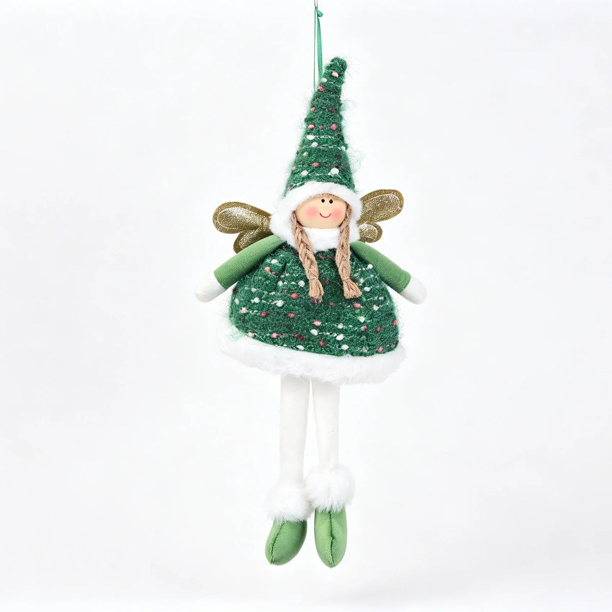 Angel Figurine Handmade Textile Shelf & Mantel Six Colors
