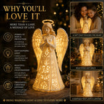 Angel Light Warm LED Praying Figure