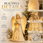 Angel Light Warm LED Praying Figure