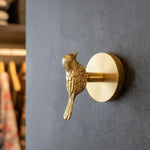 Animal Coat Hook Solid Brass Polished Gold Finish