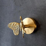 Animal Coat Hook Solid Brass Polished Gold Finish