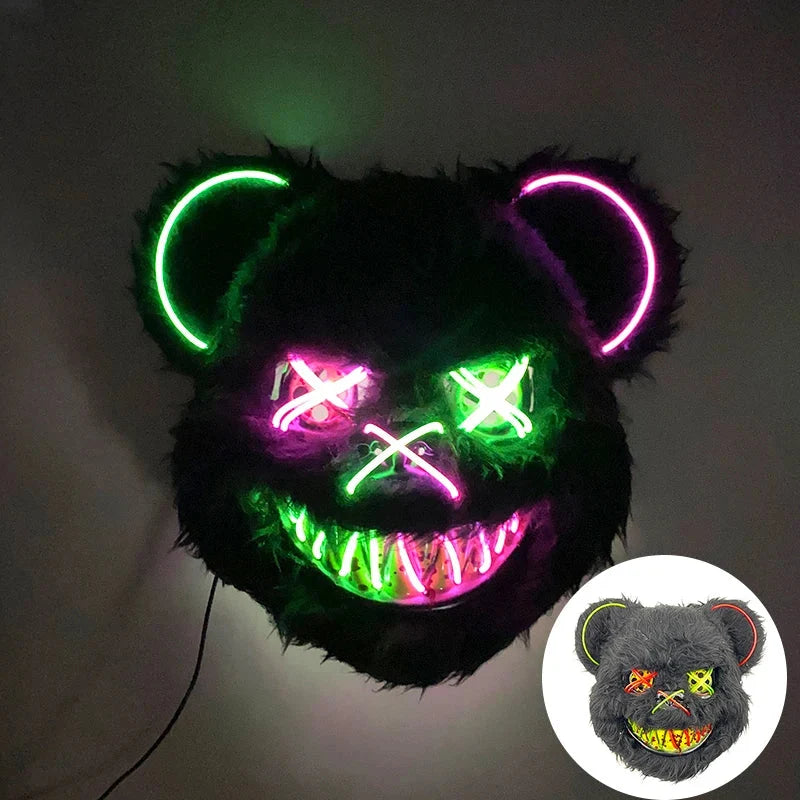 Animal Costume Mask Glowing LED Three Lighting Modes