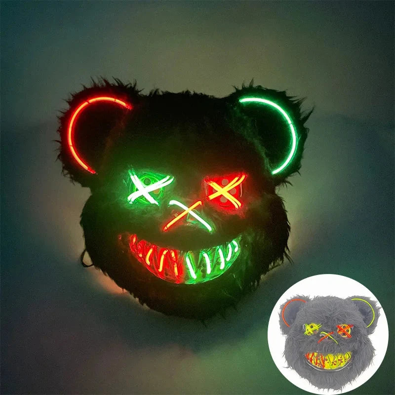Animal Costume Mask Glowing LED Three Lighting Modes