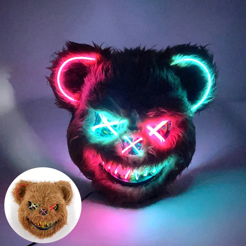 Animal Costume Mask Glowing LED Three Lighting Modes