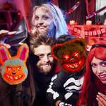 Animal Mask Glowing LED Eyes Battery-Powered Rabbit or Bear Design