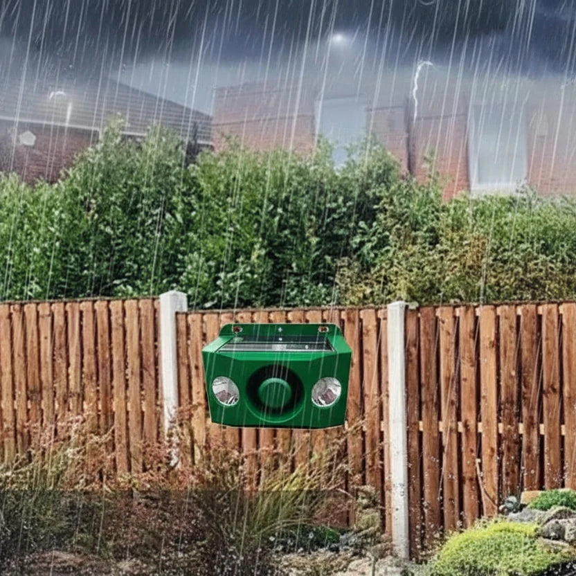 Animal Repellent Solar-Powered Motion-Activated Lights & Alarm