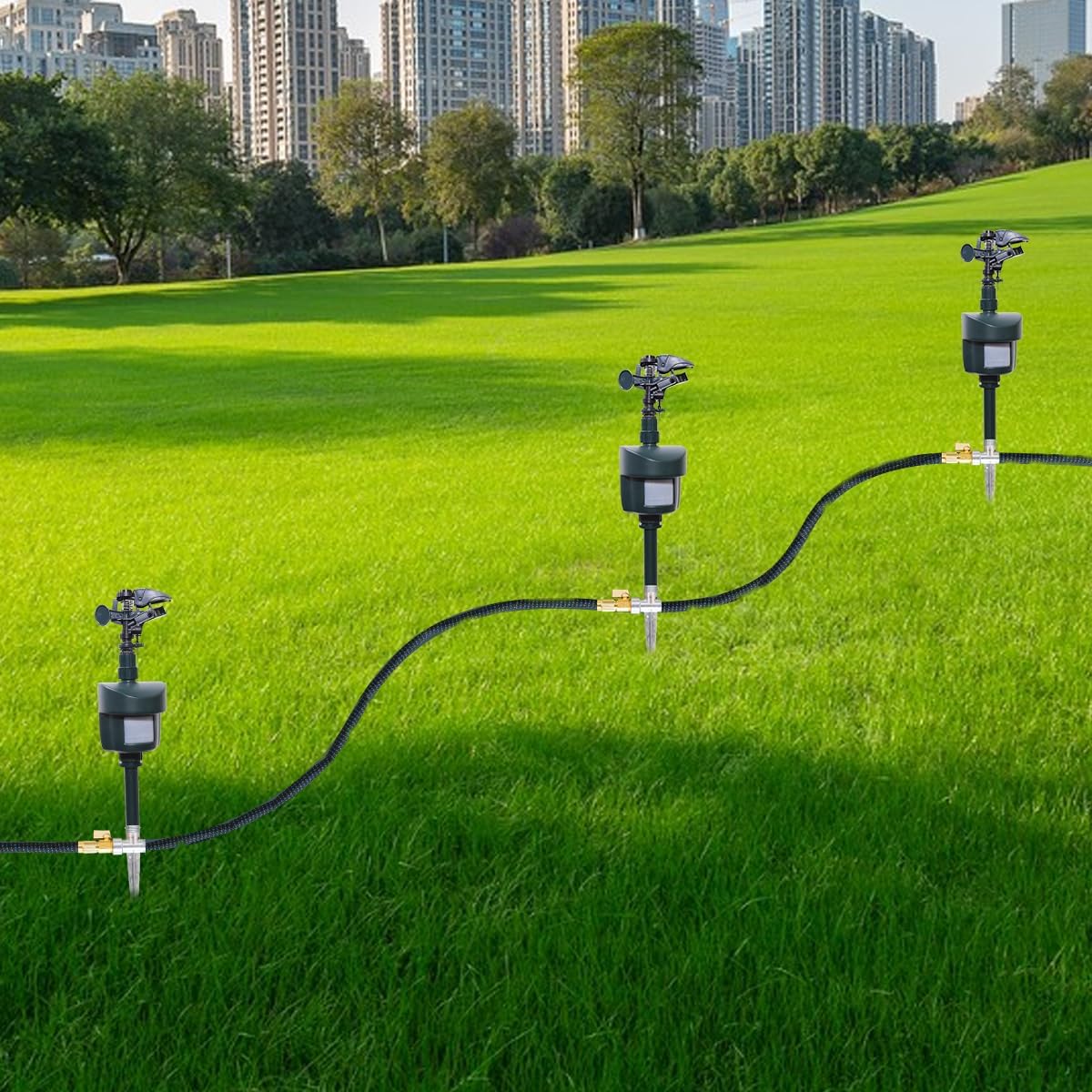 Animal Repellent Sprinkler Motion-Activated Solar-Powered