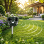 Animal Repeller Solar-Powered Ultrasonic PIR Motion Sensor