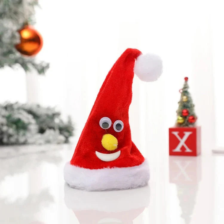 Animated Santa Figurine Climbing Motion Lights & Sound Battery-Powered