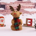 Animated Santa Figurine Climbing Motion Lights & Sound Battery-Powered