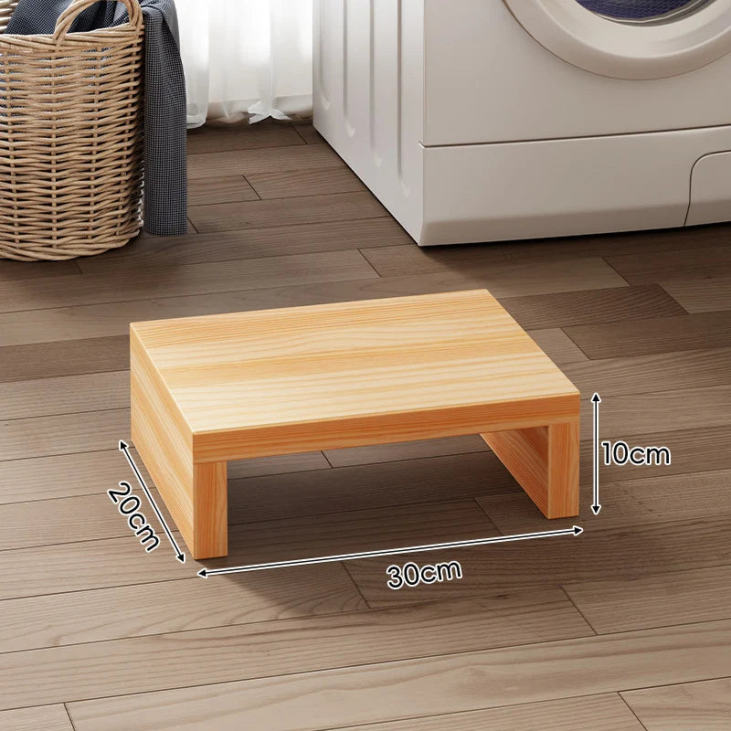Appliance Riser Platform Solid Wood Low-Profile With Protective Coating