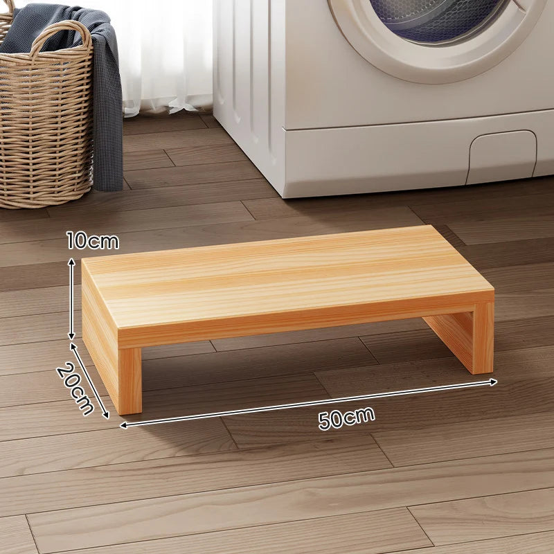 Appliance Riser Platform Solid Wood Low-Profile With Protective Coating