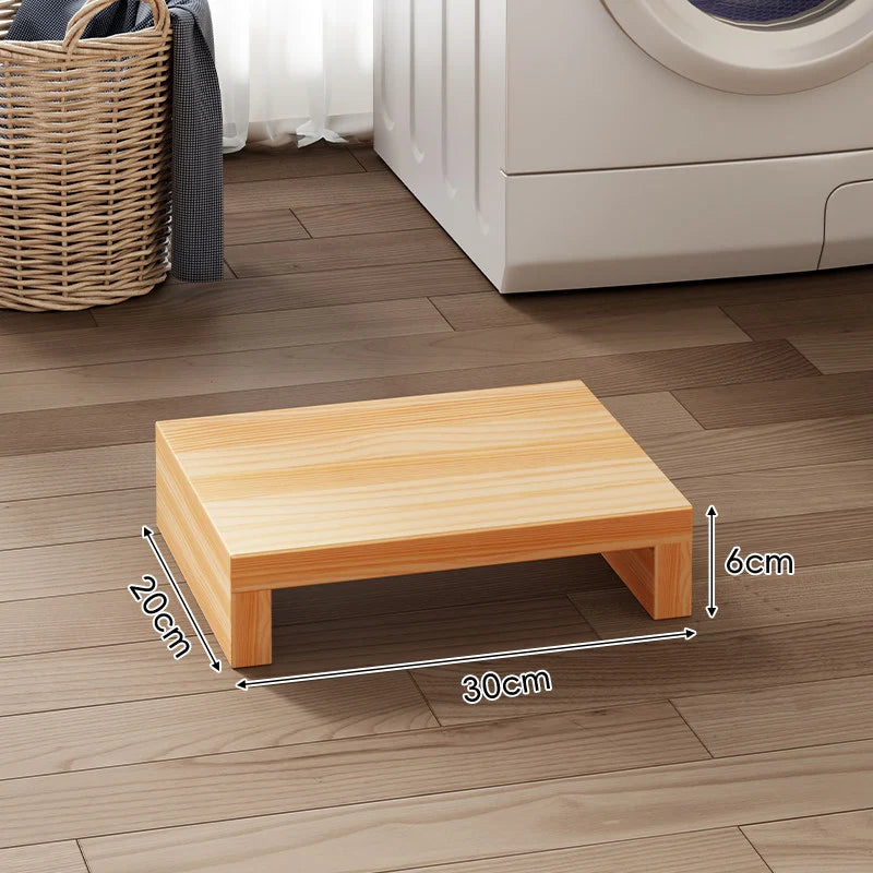 Appliance Riser Platform Solid Wood Low-Profile With Protective Coating